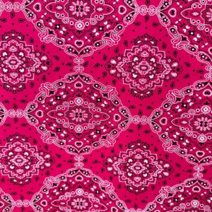 Tricoline 100% Algodão Bandana Rosa