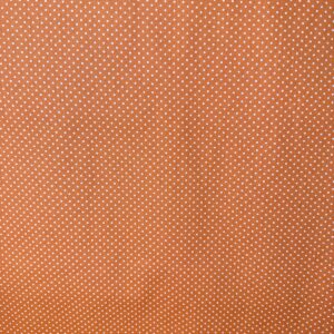 Tricoline 100% Algodão Poazinho Branco Fundo Laranja
