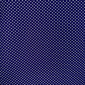 Tricoline 100% Algodão Poá Branco Fundo Azul Marinho
