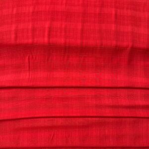 Viscose Texturizada em Xadrez Vermelho