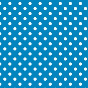 Tricoline 100% Algodão Poá Branco Fundo Azul