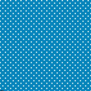 Tricoline 100% Algodão Poazinho Branco Fundo Azul