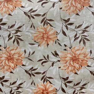 Belize ou Gorgurinho Dohler Estampado Flores Laranja