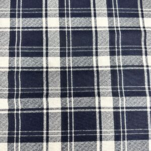 Flanela Xadrez Cinza e Azul