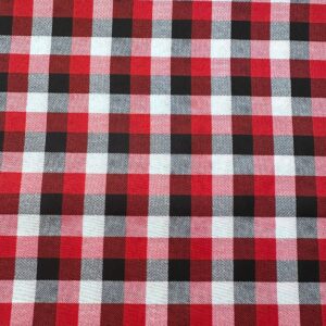 Chita ou Chitão Xadrez Vermelho e Branco