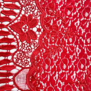 Renda com Barrado Vermelho
