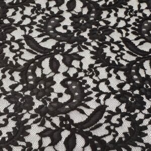 Renda Com Elastano Preto
