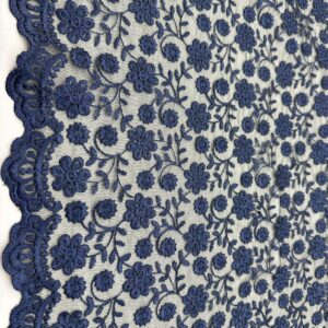 Renda Com Tule Azul Marinho I