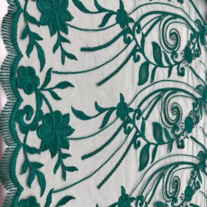 Renda Com Tule Verde