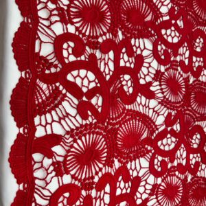 Renda Guipir Vermelho