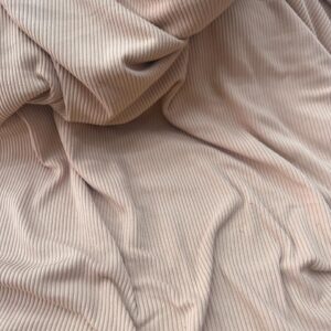 Malha Suede Canelada Bege