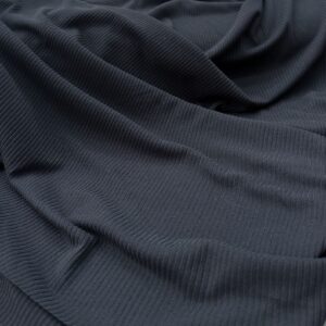 Malha Suede Canelada Preto