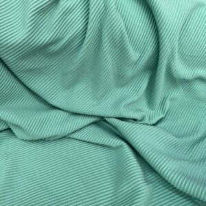 Malha Suede Canelada Verde Menta