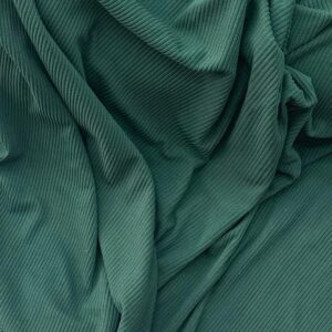 Malha Suede Canelada Verde