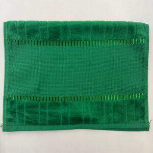 Toalha Lavabo Aveludada Verde | Para Bordar