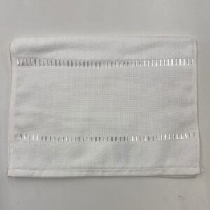 Toalha Lavabo Aveludada Branco | Para Bordar