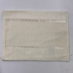 Toalha Lavabo Aveludada Creme | Para Bordar
