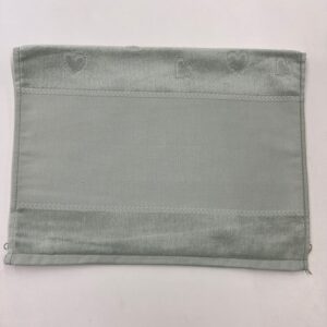Toalha Lavabo Verde com Detalhes de Coração | Para Pintar