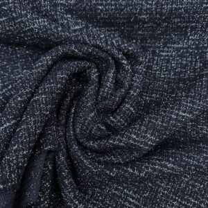 Malha Tricot Com Lurex Azul