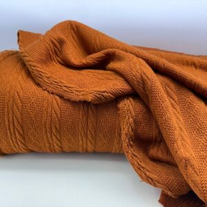 Tricot de Malha Trabalhado Terracota
