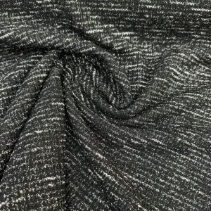 Malha Tricot Com Lurex Preto