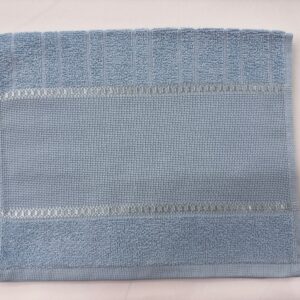 Toalha Lavabo Felpuda Azul Claro