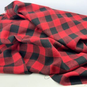 Cachá Xadrez Preto e Vermelho