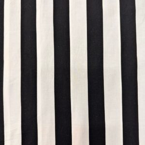 Viscose Estampada Listrada Preto e Branco