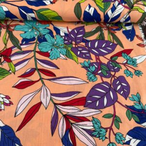 Viscose Estampada Flores Coloridas