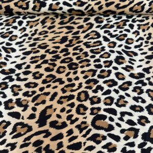 Viscose Estampada Animal Print - Onça