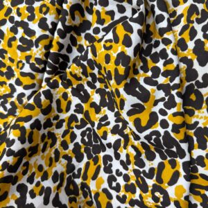 Crepe Salina Estampado Onça