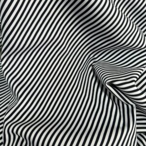 Viscose com Elastano Listrado Preto
