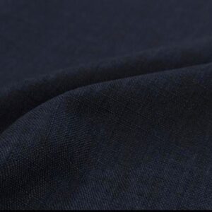 Linho Rústico (100% poliéster) ou Crepe de Linho Azul Marinho