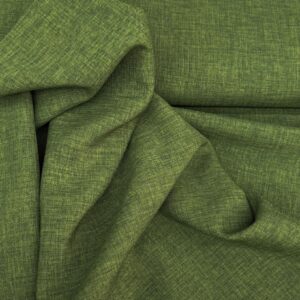 Linho Rústico ou Crepe de Linho Verde Oliva