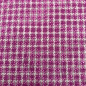 Tweed Xadrezinho Rosa