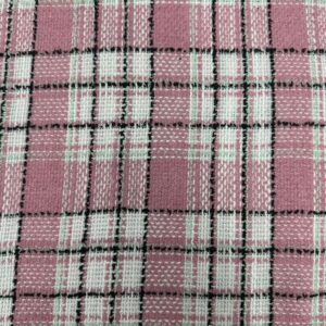 Tweed Xadrez Rosa