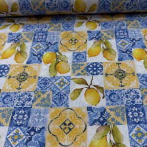 Tricoline Estampada Limão Siciliano