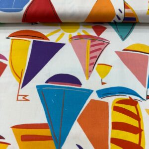 Tricoline Estampada Barcos