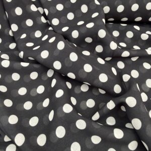 Musseline Toque de Seda ou Chiffon | Poá #3