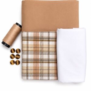 Kit Maratona Casaco Perfeito com Tricoline Fio Tinto | Bege 2,50 MT