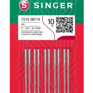 Agulha Singer Máquina Costura Reta Industrial Cabo Fino 1515 Nº 90/14