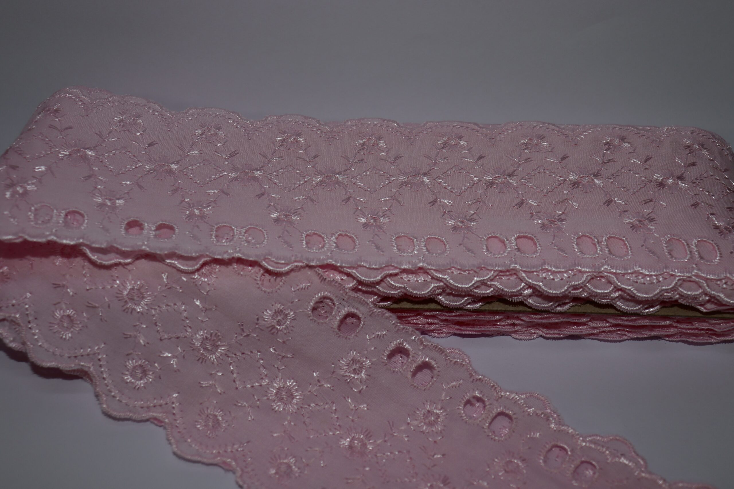 Tira Bordada com Passa Fita Rosa - Imagem 2
