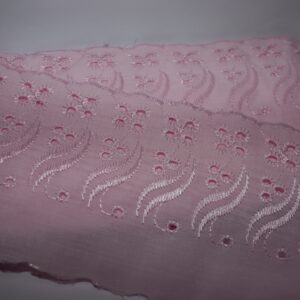 Tira Bordada Rosa
