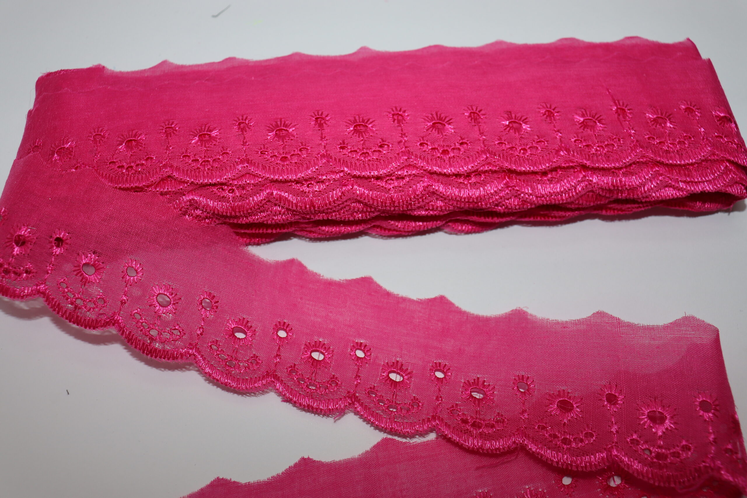 Tira Bordada Rosa Pink