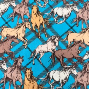 Tricoline 100% Algodão Cavalo